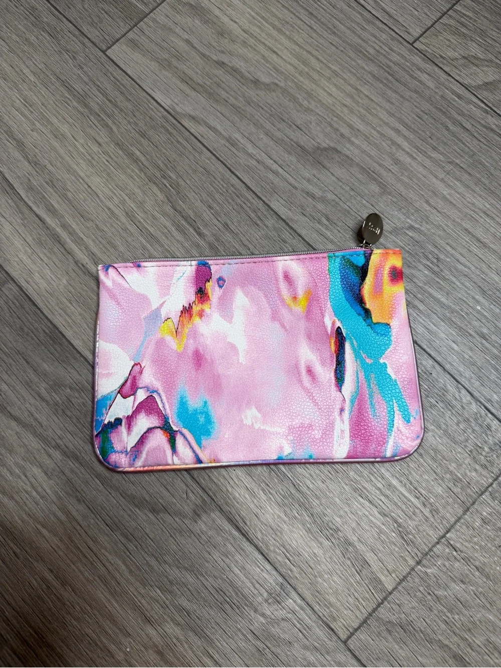 IPSY Colorful Abstract Watercolor Makeup Bag Cosmetic Pouch